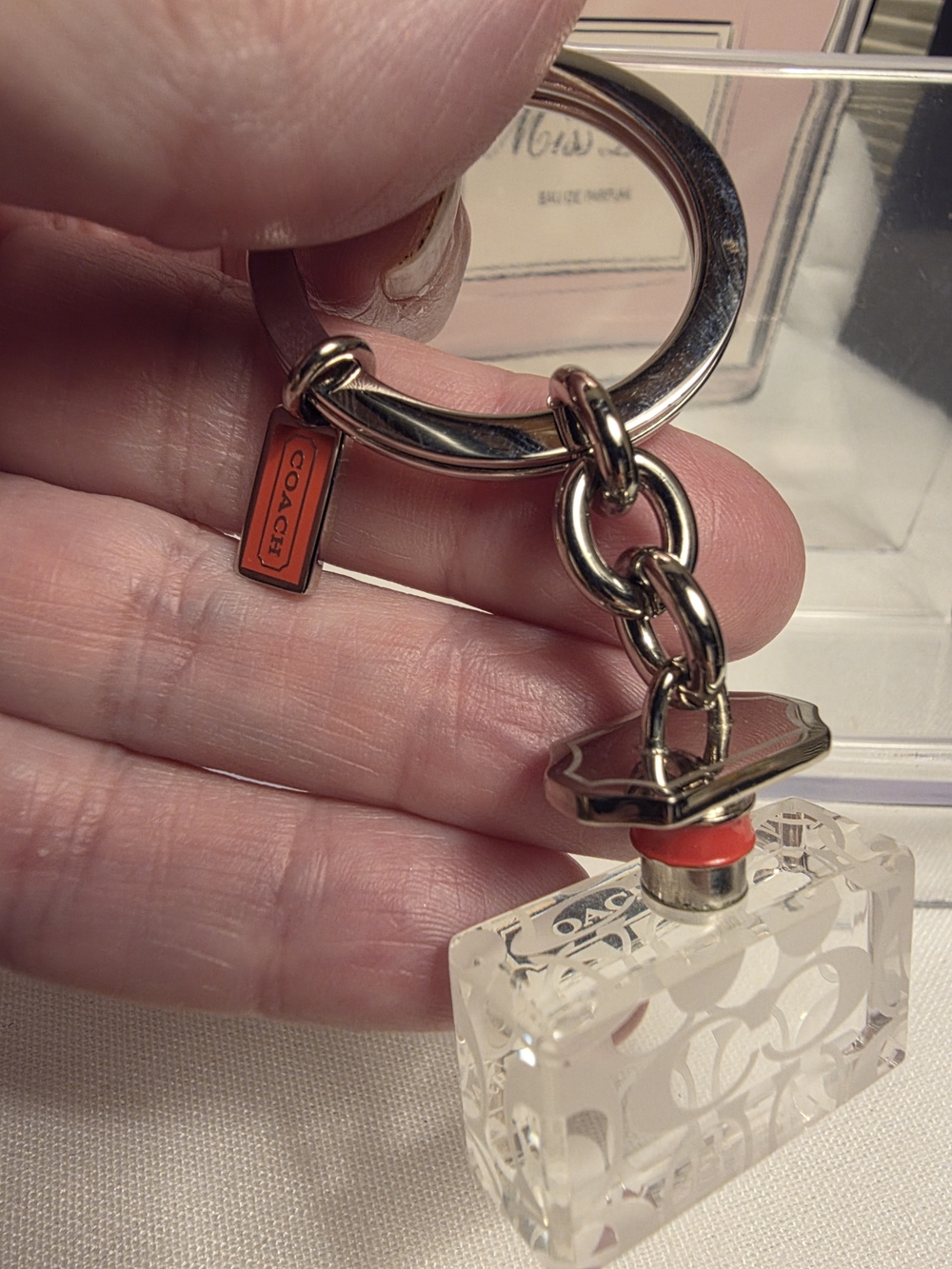 Coach LE Perfume Bottle Charm Keychain 92085 Very Rare - Picture 5 of 5